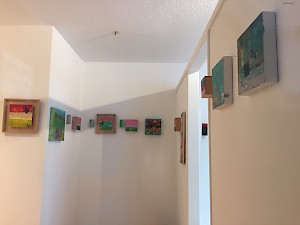 hier Ausstellung das kleine Format, Monika Schiwy, Atelier ART & Weise